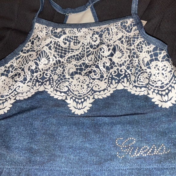 GUESS denim and lace look tankini - Picture 4 of 7